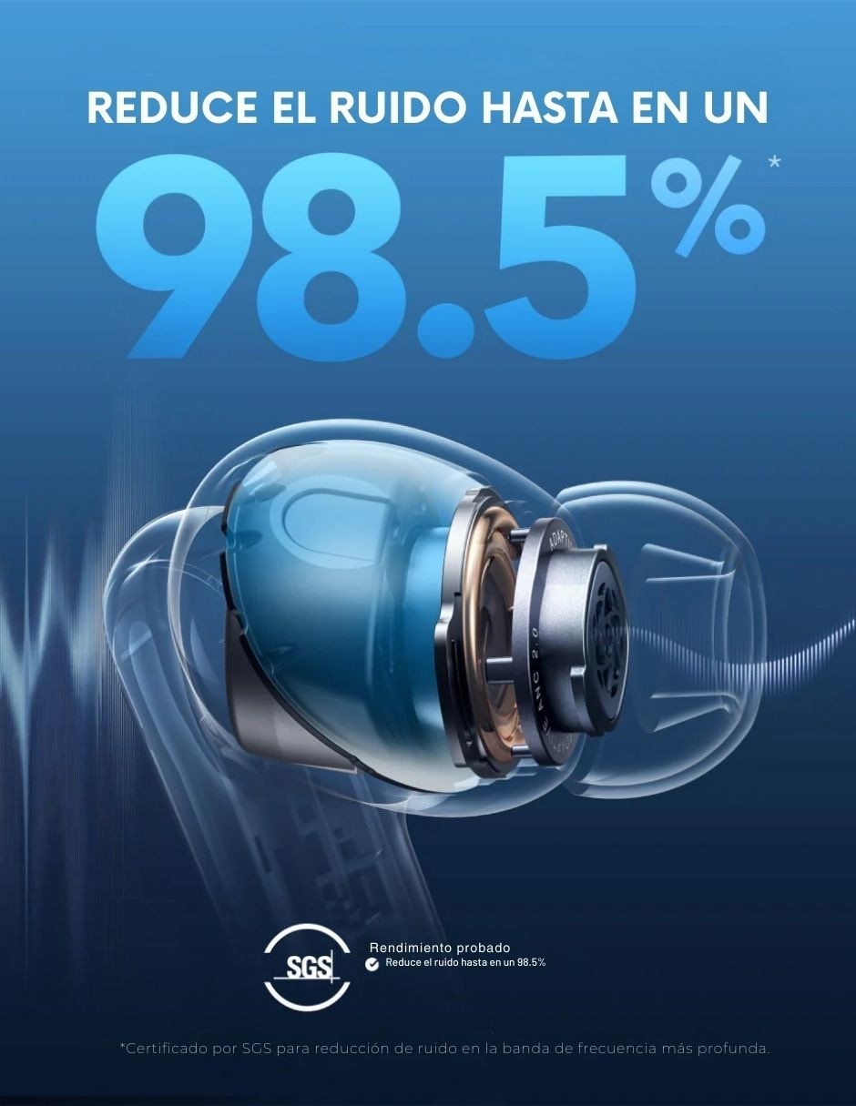 Audífonos In-Ear Soundcore Liberty 4 inalámbricos con cancelación de ruido