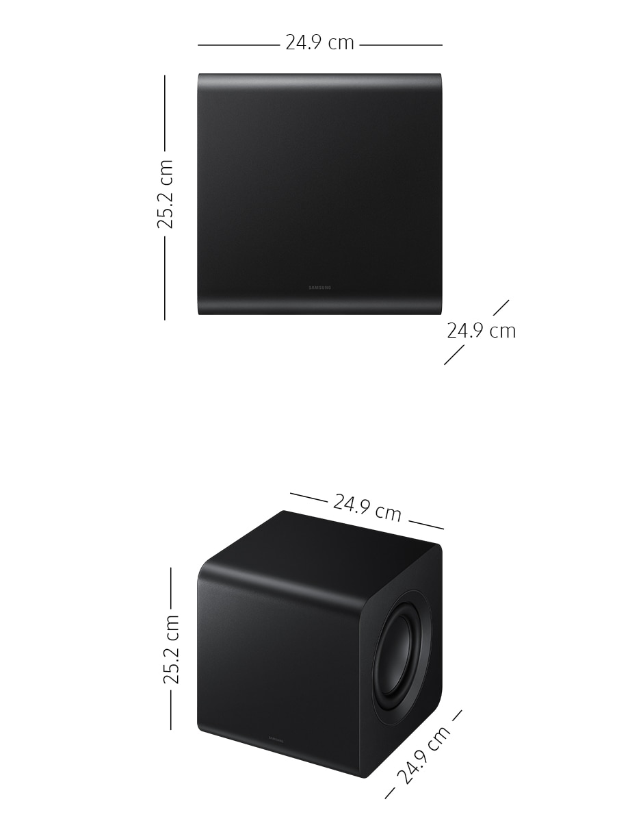 Barra de sonido Samsung hw-qs700f/zx con subwoofer