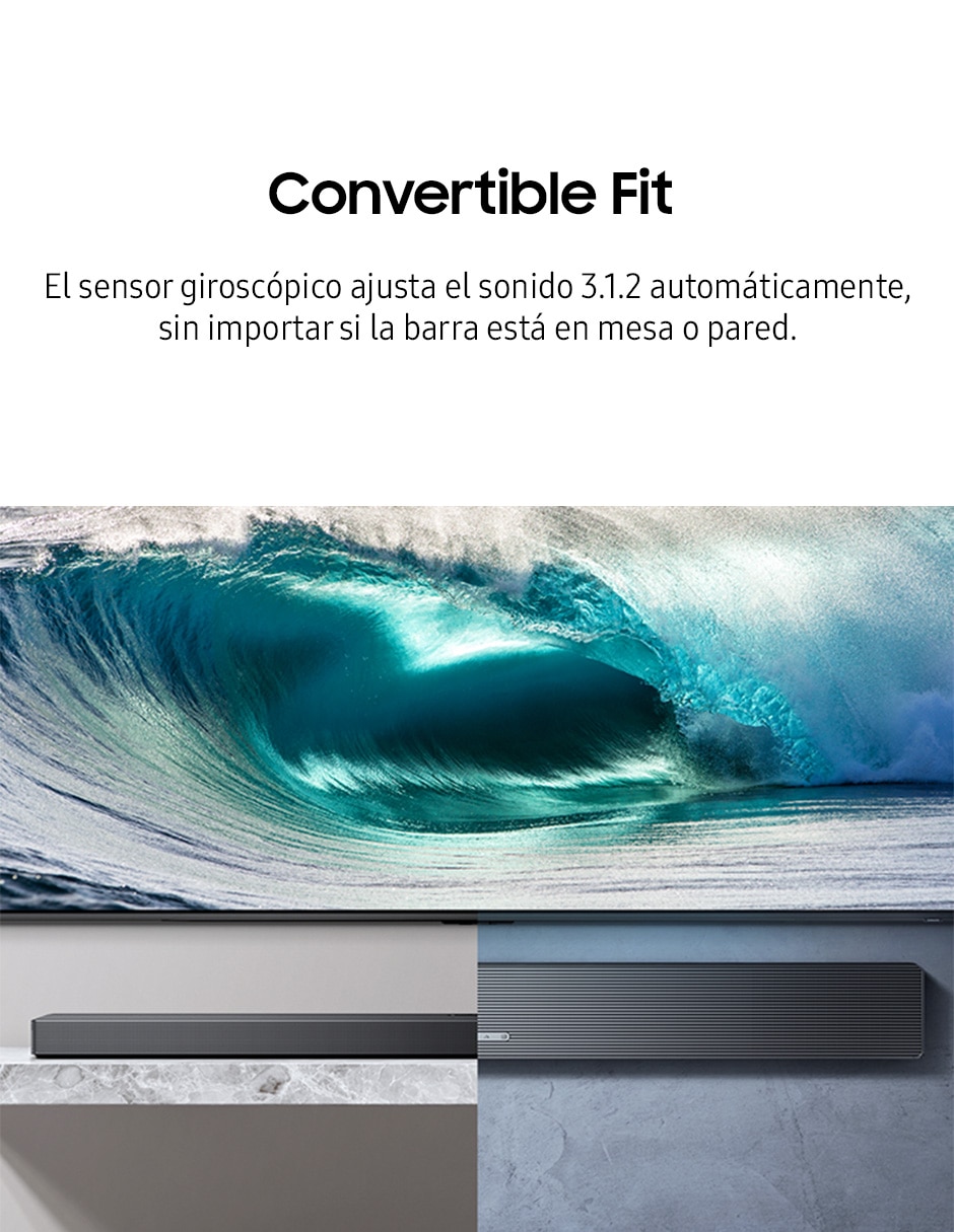 Barra de sonido Samsung hw-qs700f/zx con subwoofer