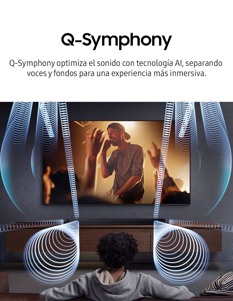 Barra de sonido Samsung hw-qs700f/zx con subwoofer