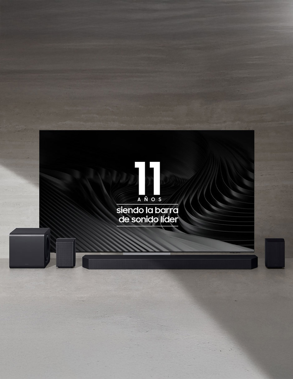 Barra de sonido Samsung hw-qs700f/zx con subwoofer
