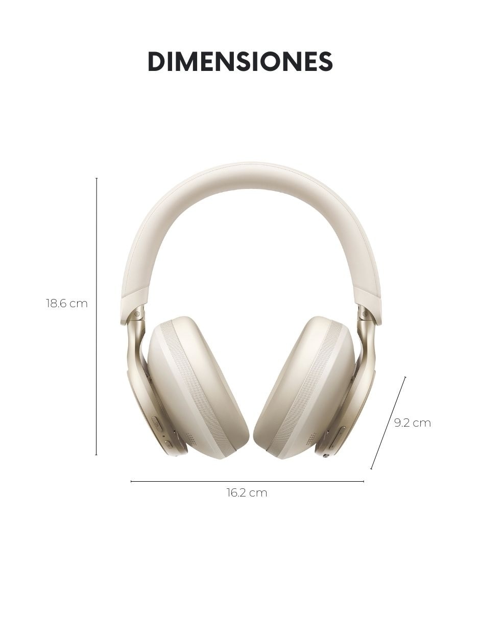 Audífonos Over-Ear Soundcore Space One inalámbricos con cancelación de ruido