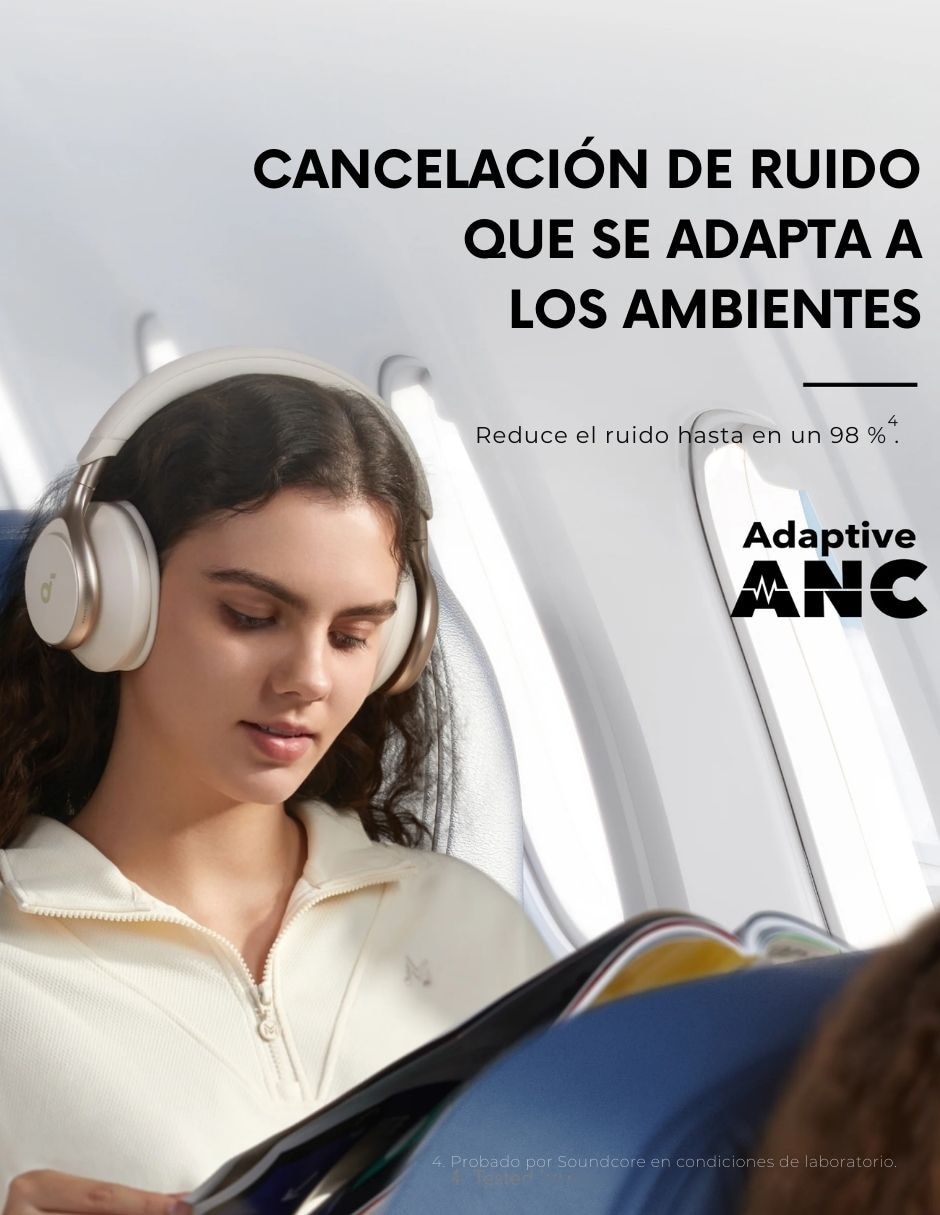 Audífonos Over-Ear Soundcore Space One inalámbricos con cancelación de ruido