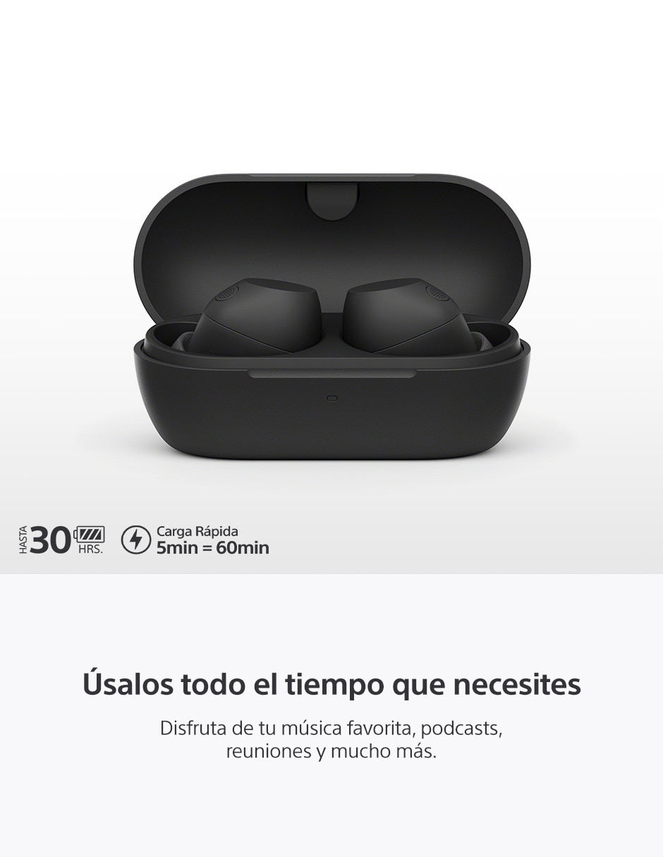 AUDÍFONOS TRUE WIRELESS SONY WF, NEGRO