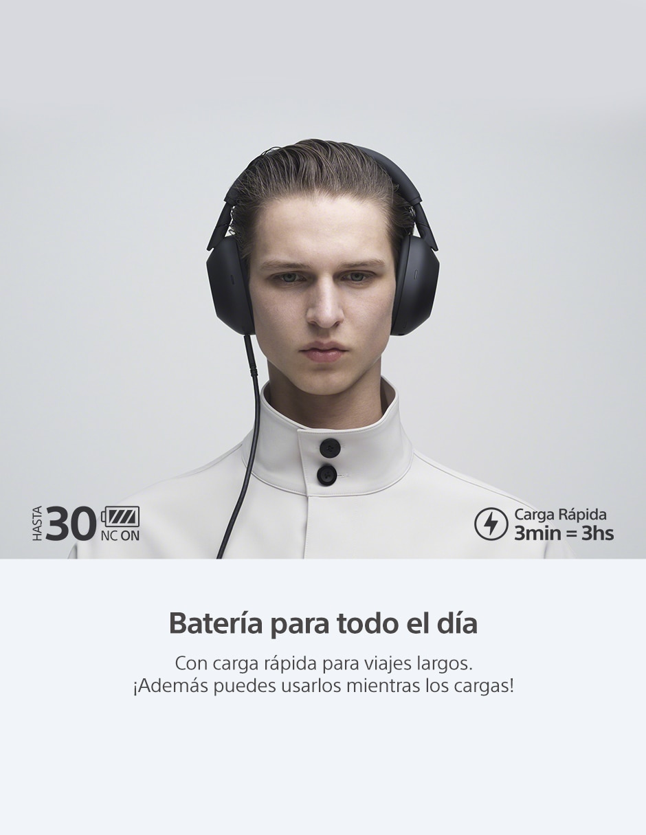 Audífonos Over-Ear alámbricos e inalámbricos con cancelación de ruido 3