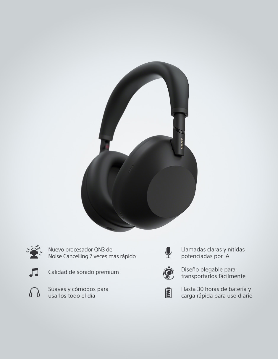Audífonos Over-Ear alámbricos e inalámbricos con cancelación de ruido 7