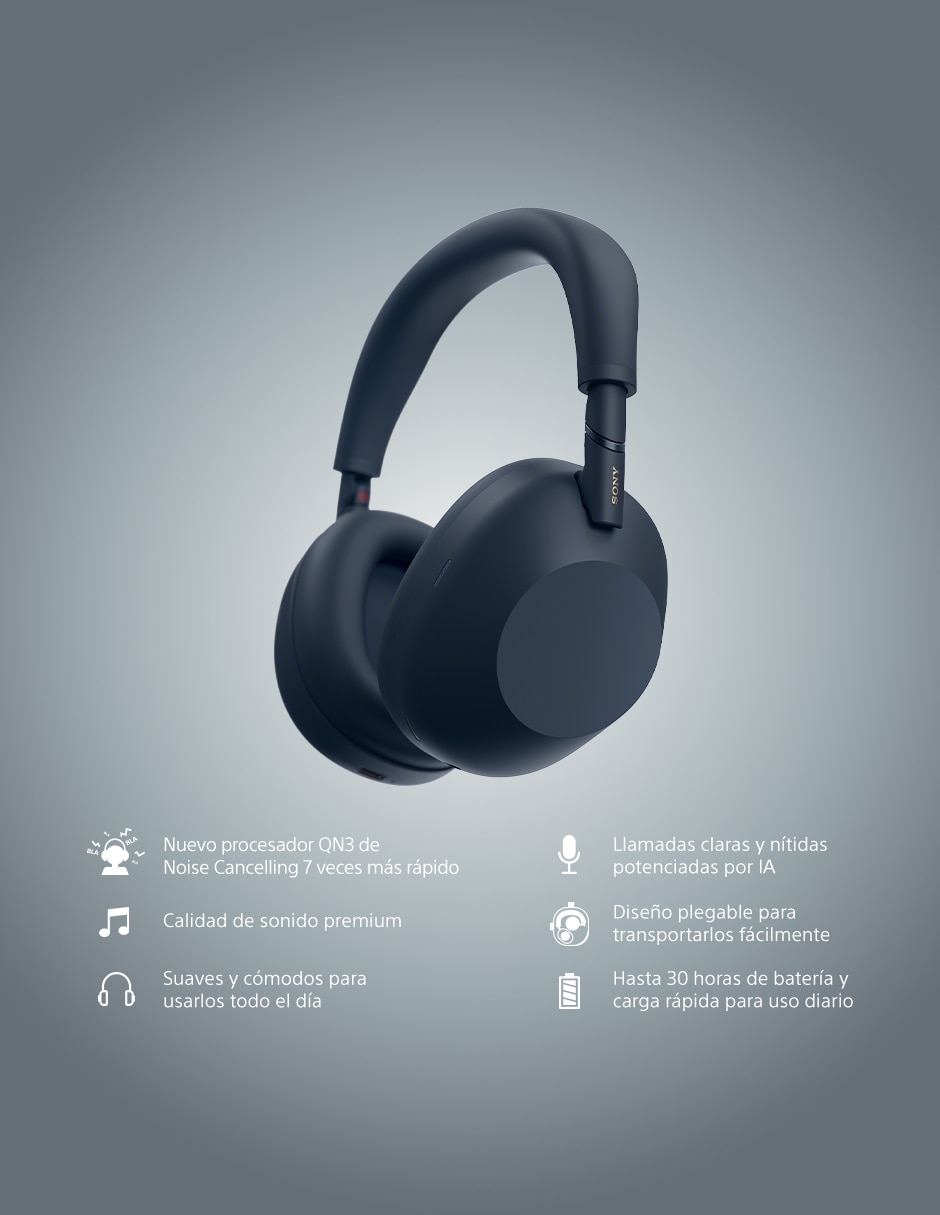 Audífonos Over-Ear alámbricos e inalámbricos con cancelación de ruido 7