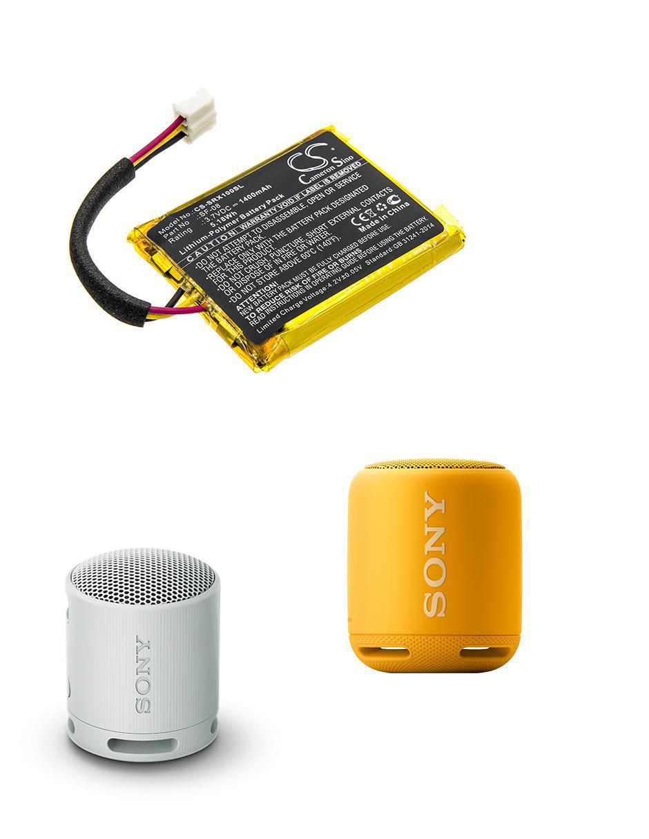 Batería recargable de repuesto cameronsino 1435 mah de bocina sony srs-xb10 3.7v