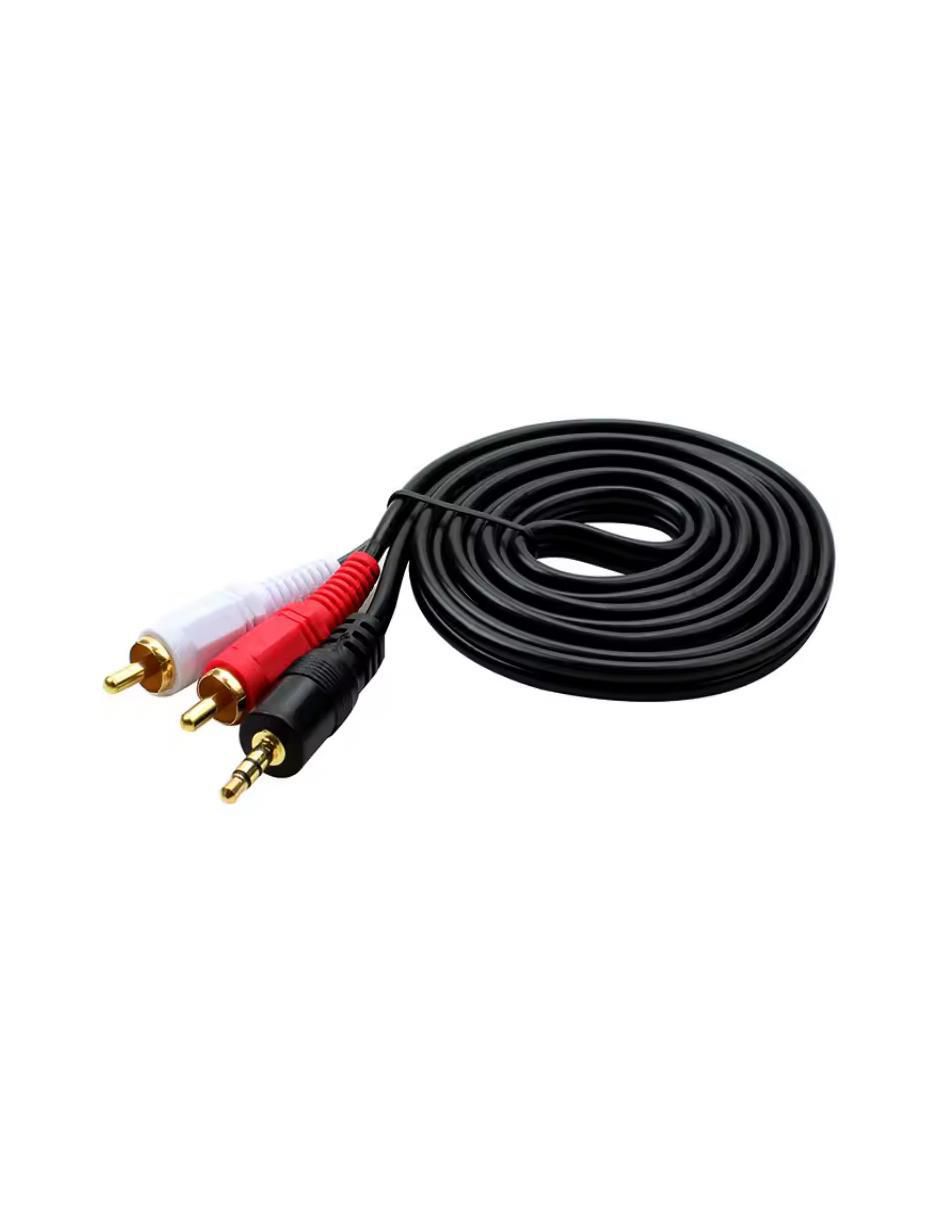 Cable RCA a tipo auxiliar 3.5 mm de 5 m 2