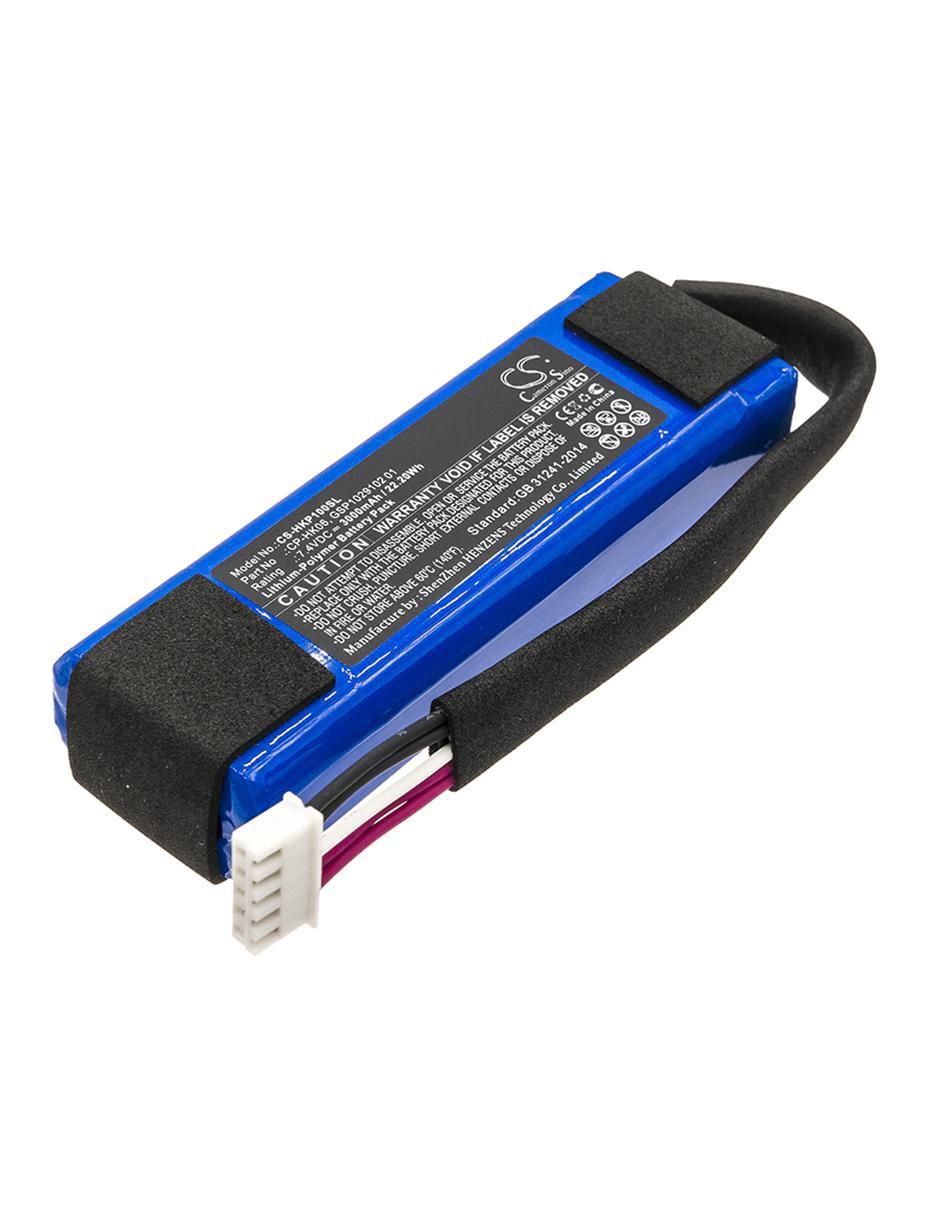 Batería recargable cameronsino 3000 mah para bocina harman/kardon go+ play, go play / mini