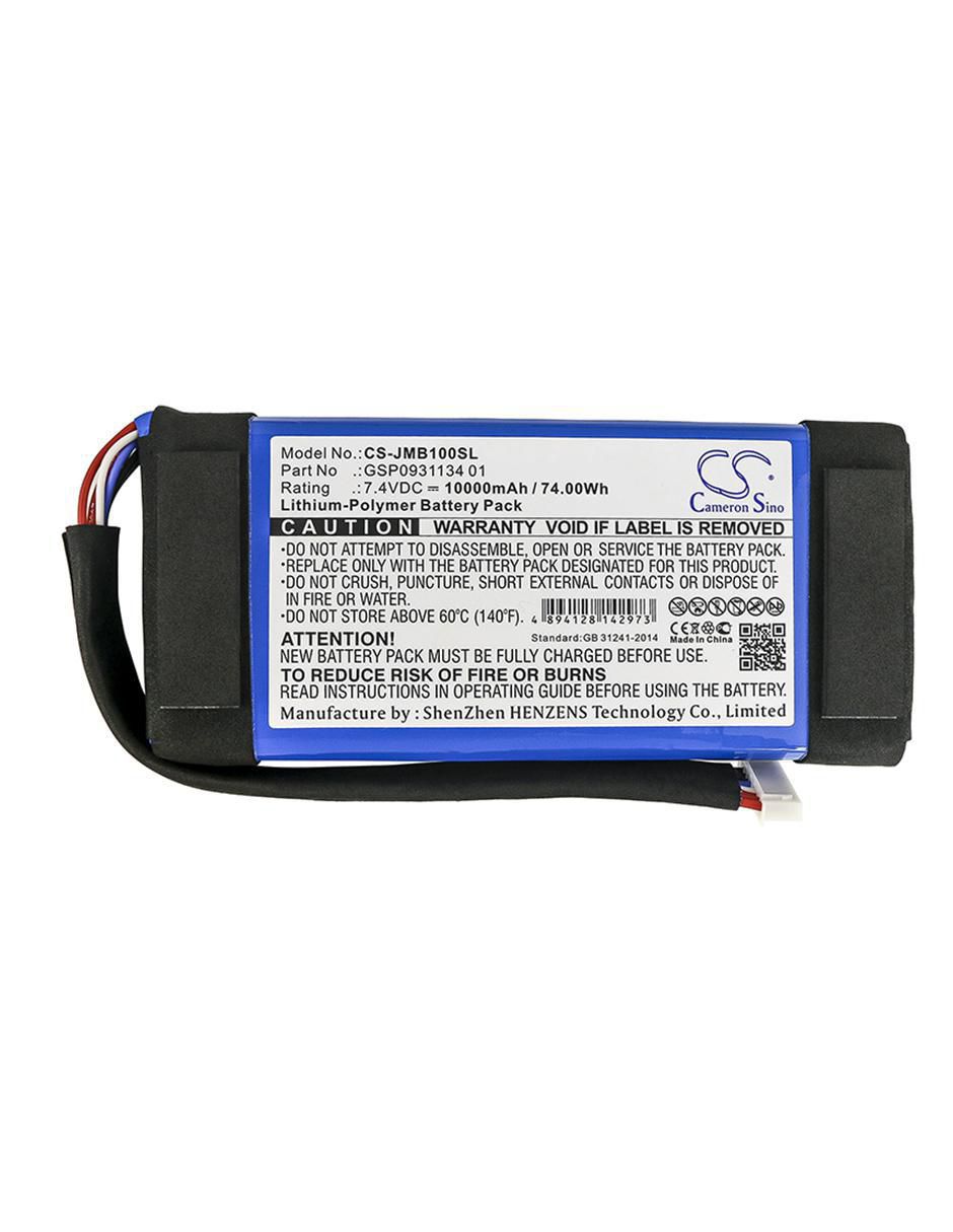 Batería recargable de repuesto cameronsino 10000 mah de bocina jbl boombox