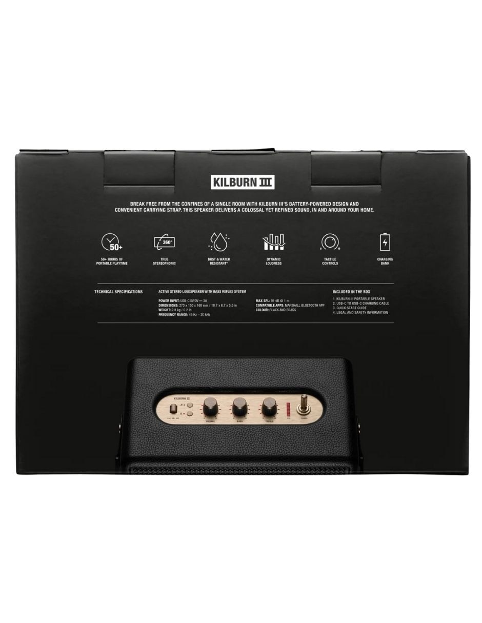 Bocina portátil Kilburn III bluetooth 15