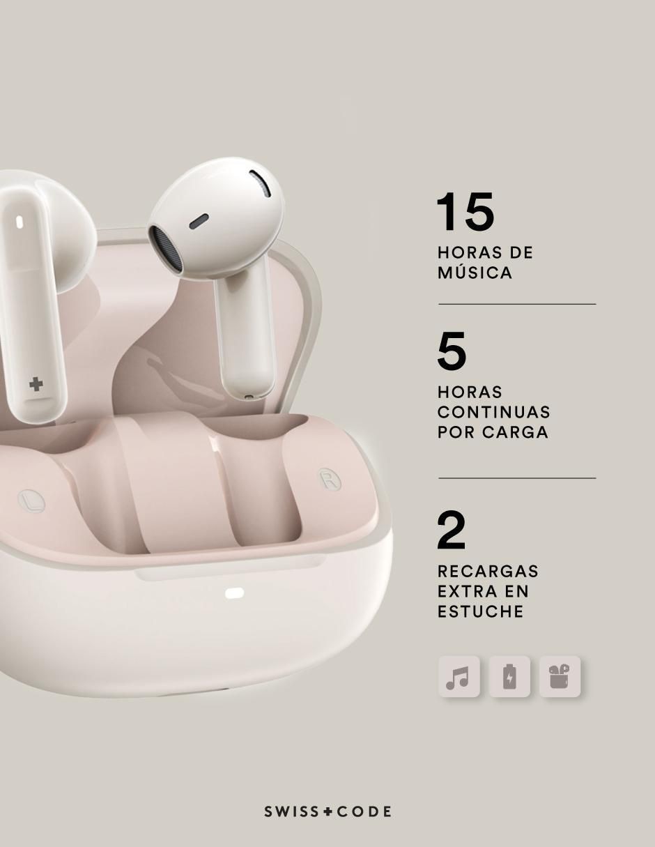 Audífonos In-Ear Swiss Code Aura inalámbricos