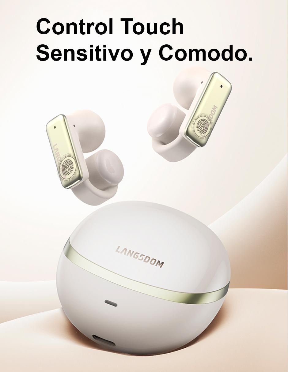 Audífonos On-Ear Langsdom Ts28 inalámbricos con cancelación de ruido