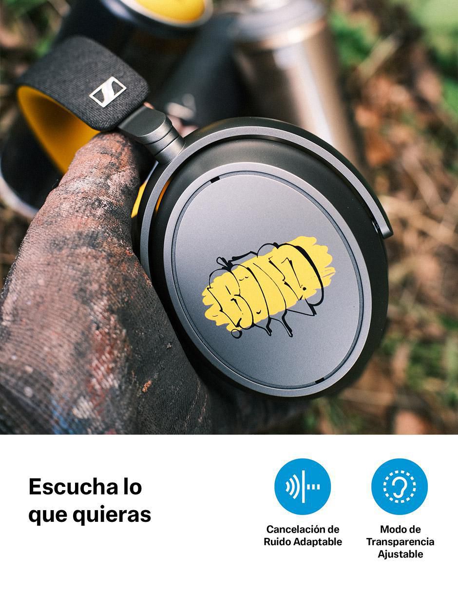 Audífonos Over-Ear Momentum 4 Wireless alámbricos e inalámbricos con cancelación de ruido 3