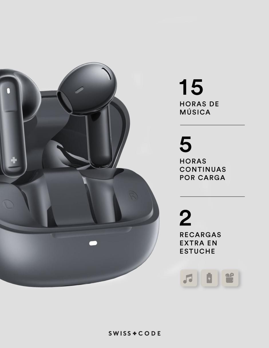 Audífonos In-Ear Swiss Code Aura inalámbricos