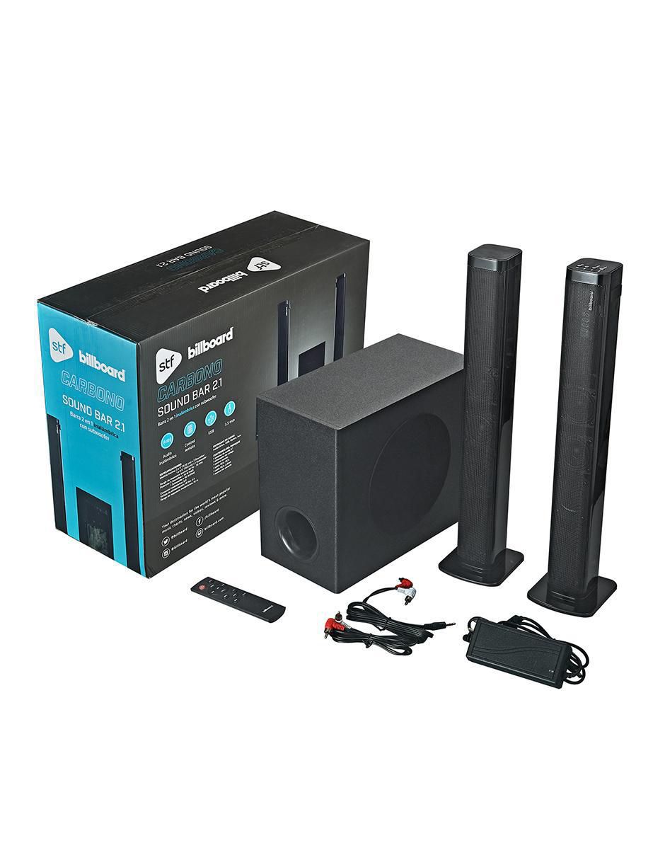 Barra de sonido Carbono 2.1 con subwoofer 10