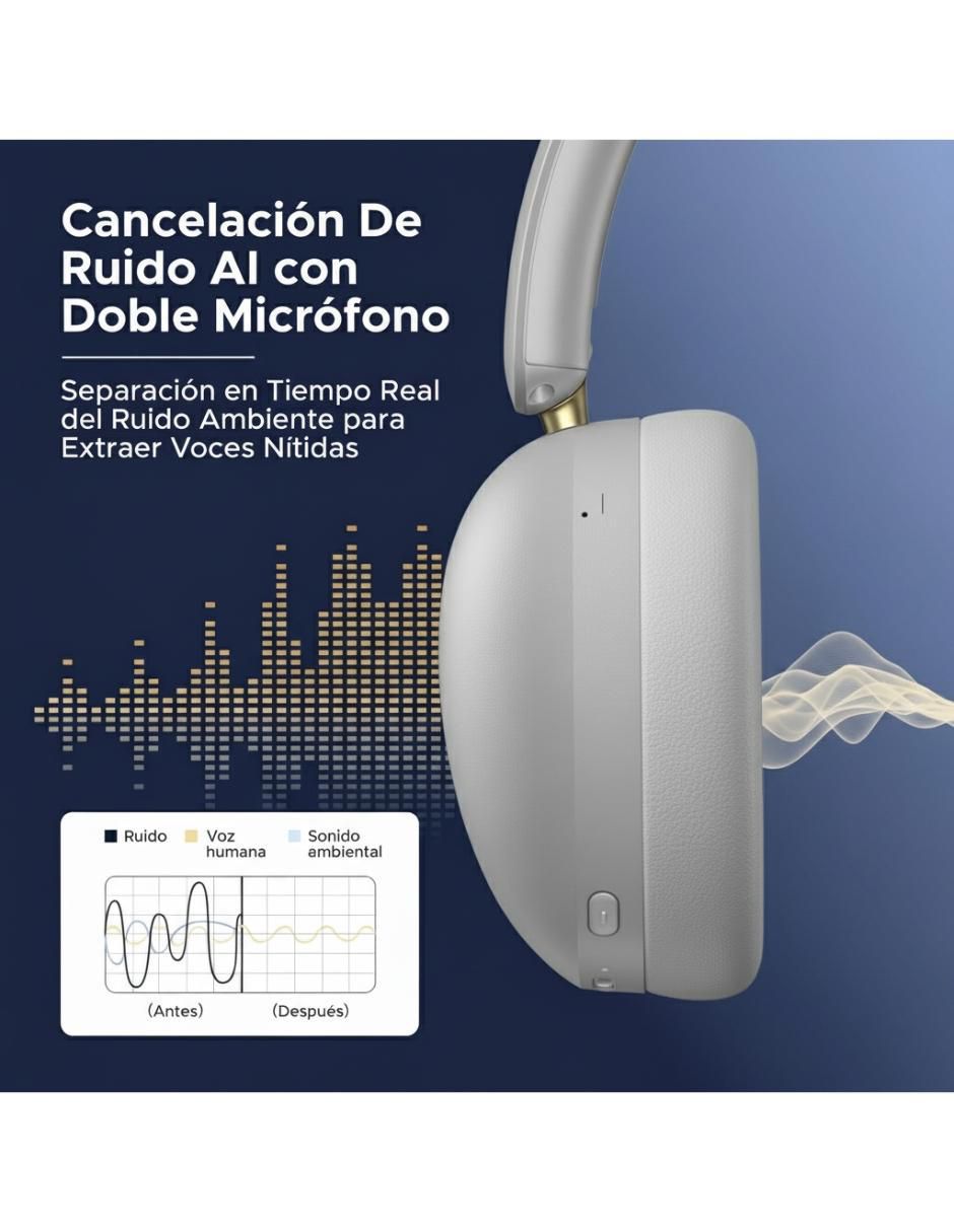 Audífonos On-Ear Studio Max2 inalámbricos con cancelacion de ruido 2