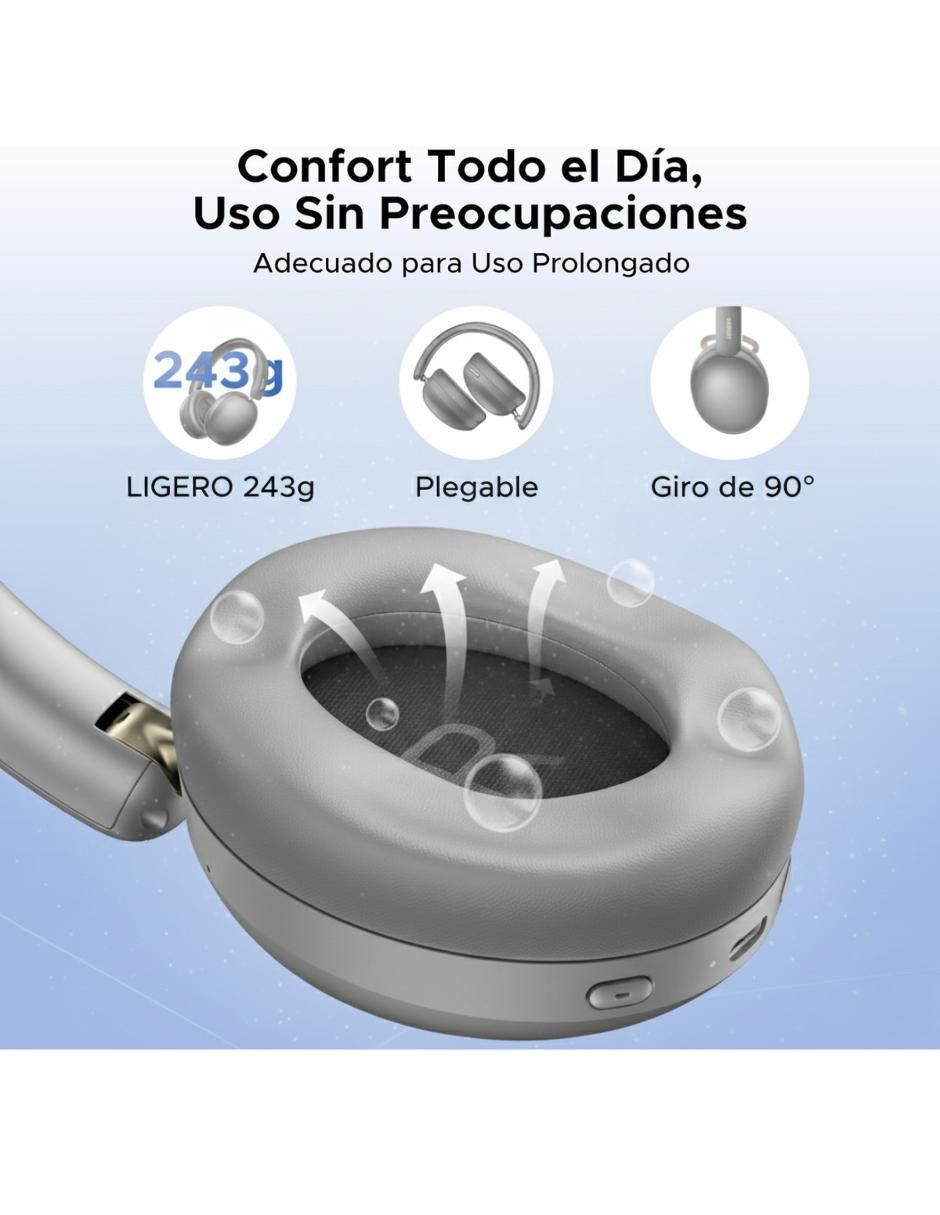 Audífonos On-Ear Studio Max2 inalámbricos con cancelacion de ruido 6