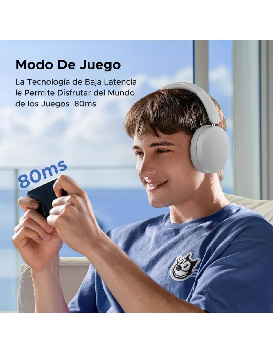 Audífonos On-Ear Studio Max2 inalámbricos con cancelacion de ruido 8
