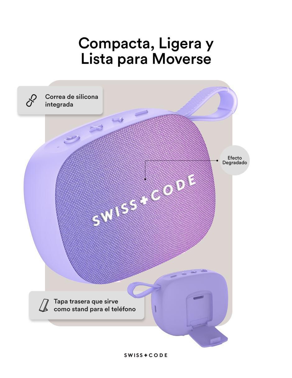 Bocina portátil Juno + Sero bluetooth 8