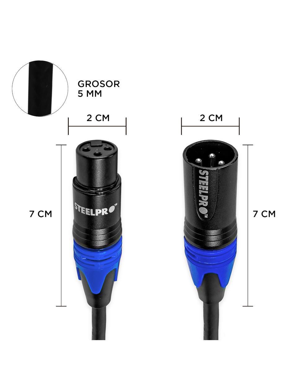 Cable plug 1/4 pulgada a tipo plug 1/4 pulgada de 2 m 5