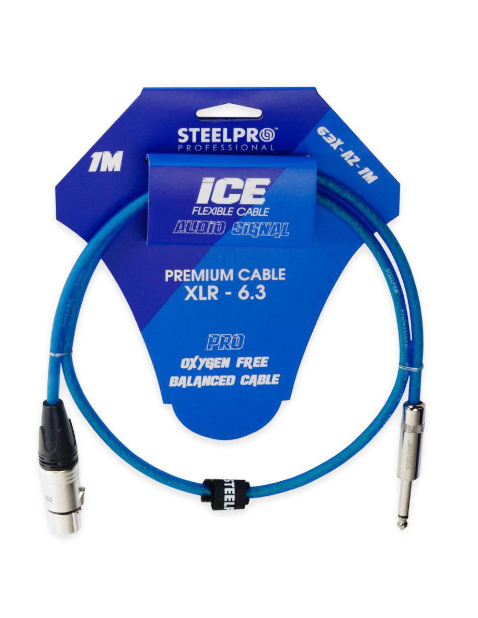 Cable auxiliar 6.35 mm a tipo Plug 1/4 pulgada de 1 m 1