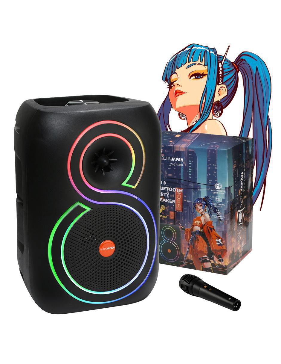 Bafle portátil fujita party speaker