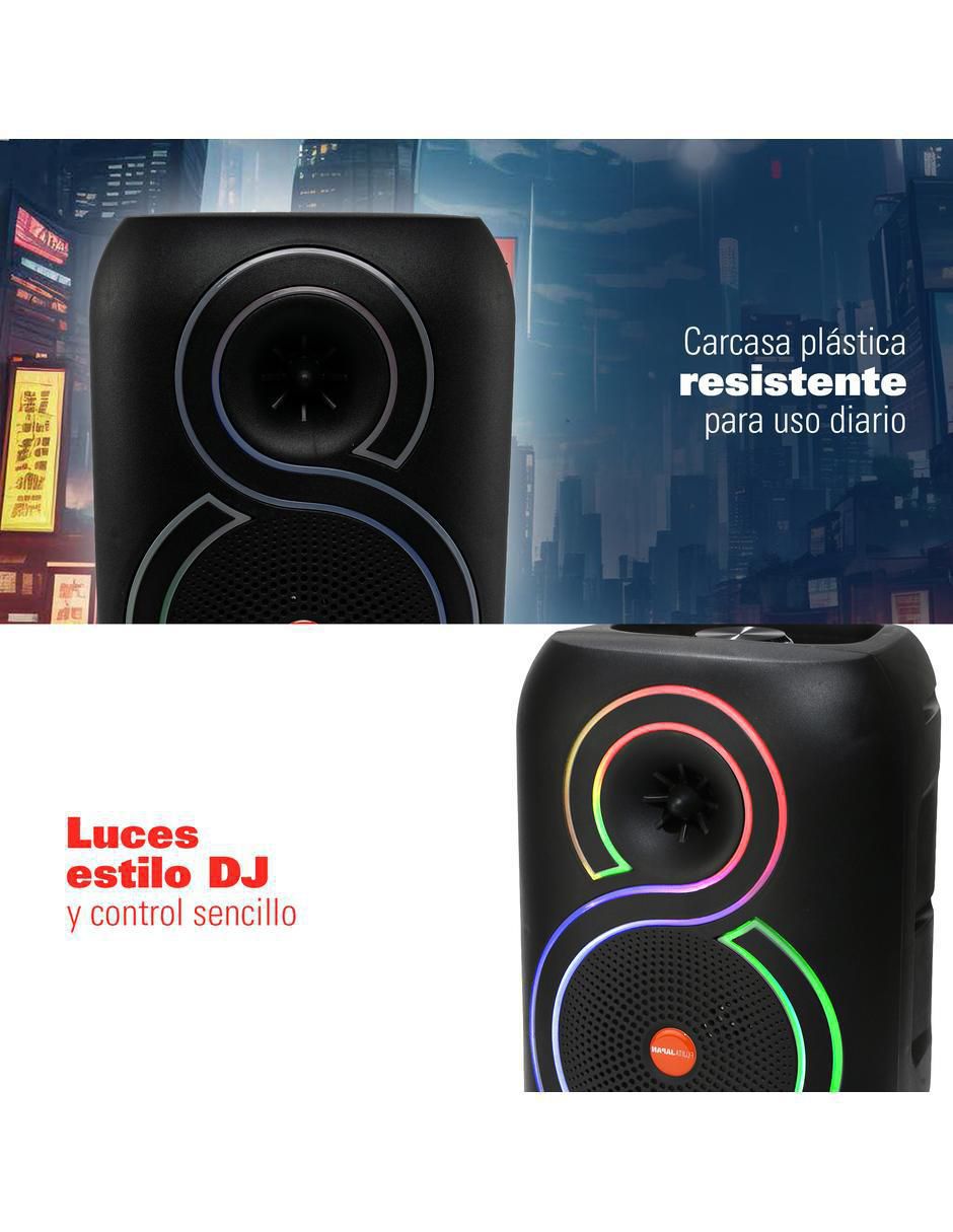 Bafle portátil fujita party speaker 6