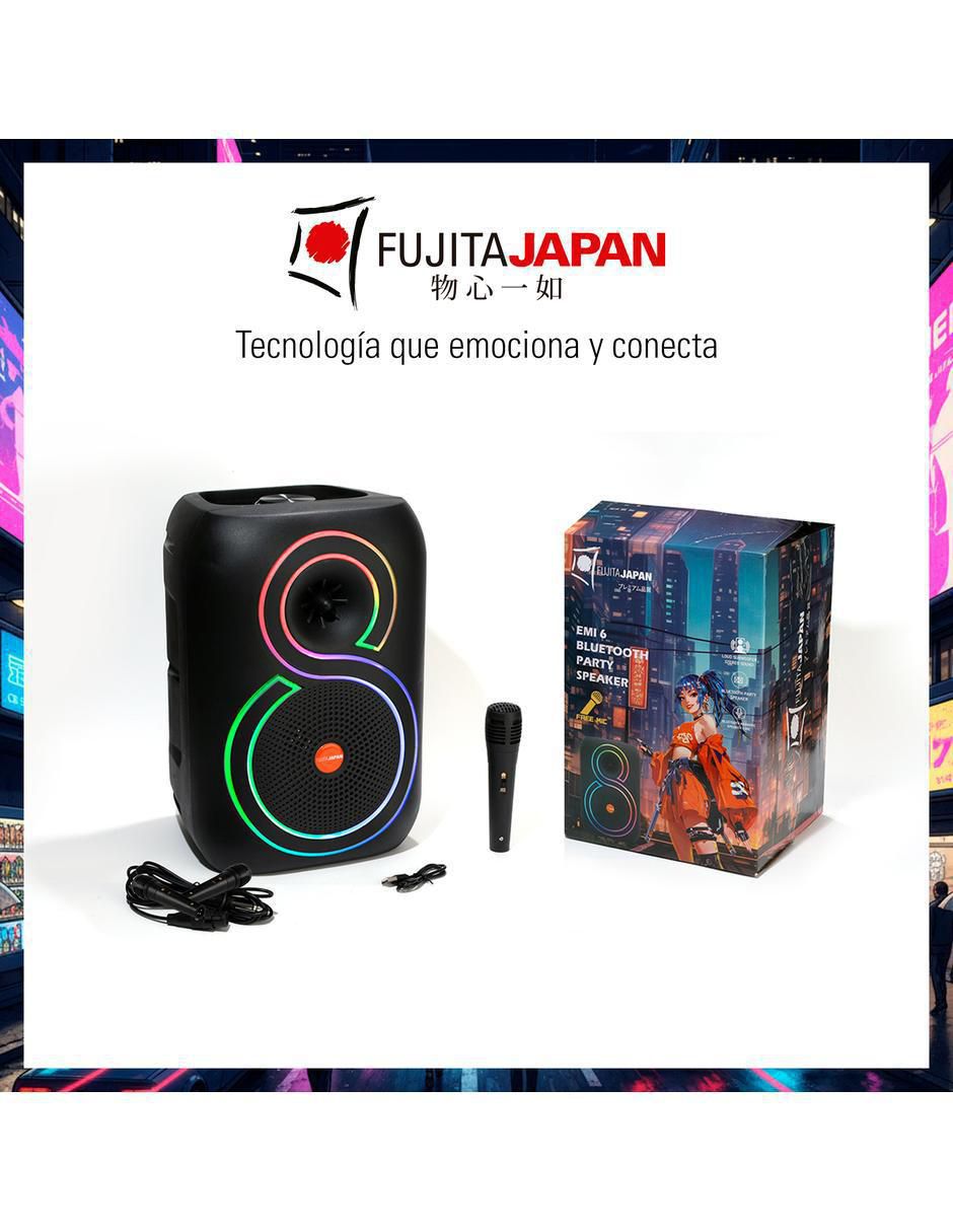 Bafle portátil fujita party speaker 7