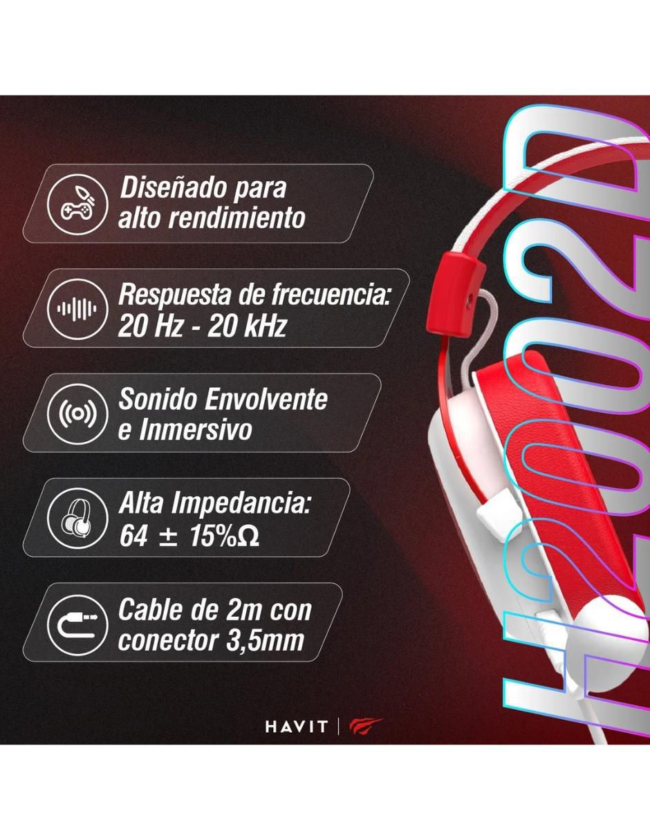 Audífonos On-Ear alámbricos 2