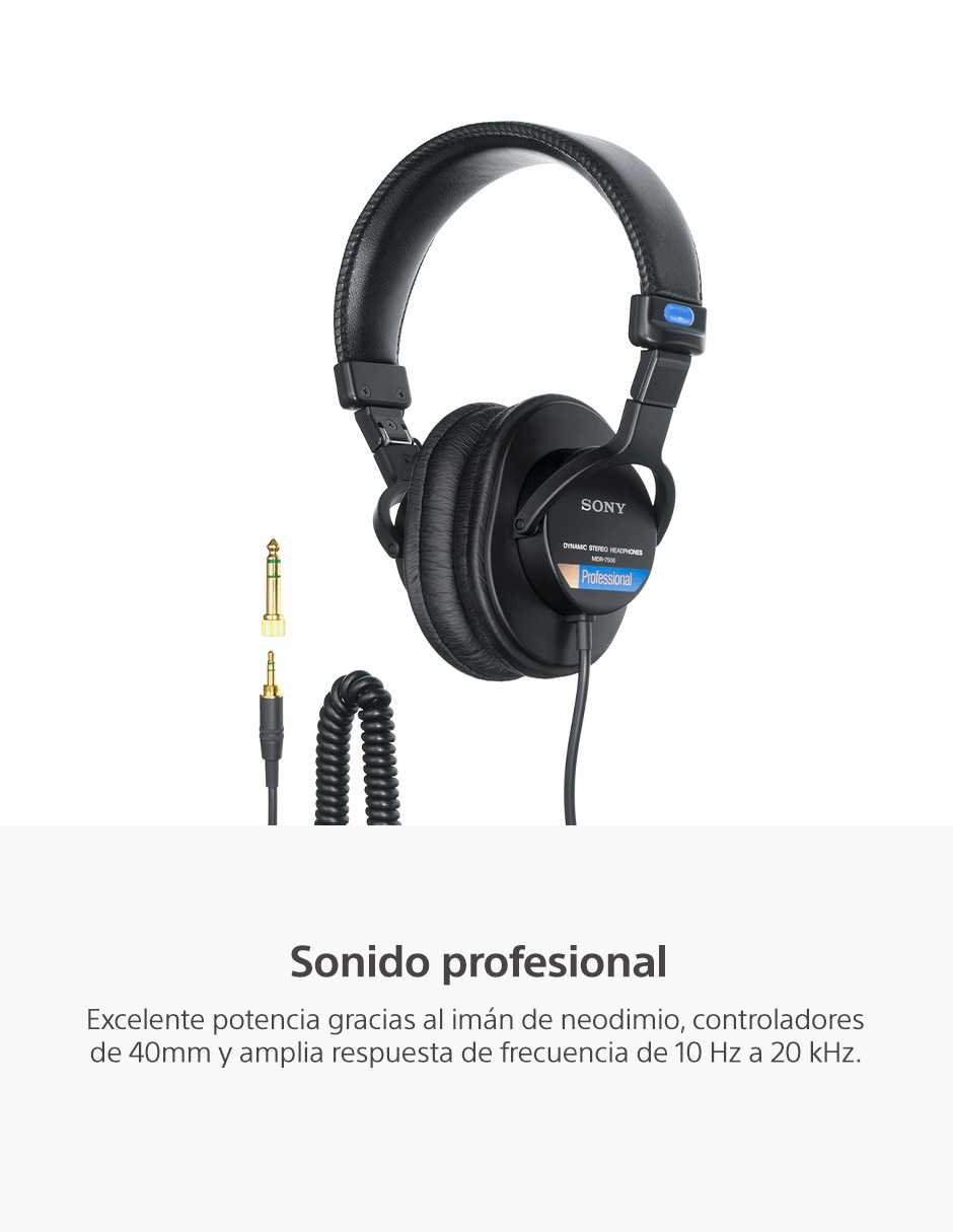 Audífonos over-ear MDR-7506 alámbricos 2