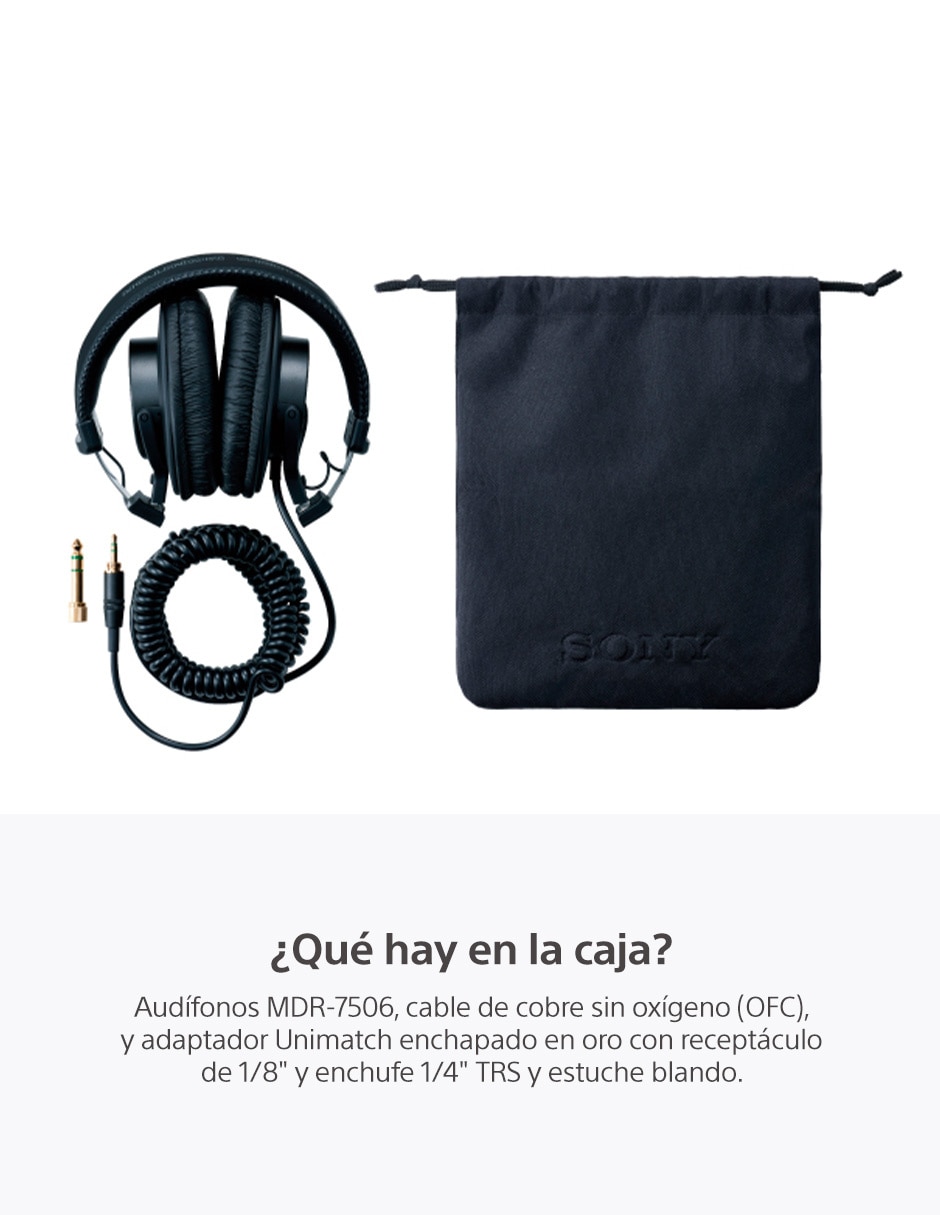 Audífonos over-ear MDR-7506 alámbricos 4