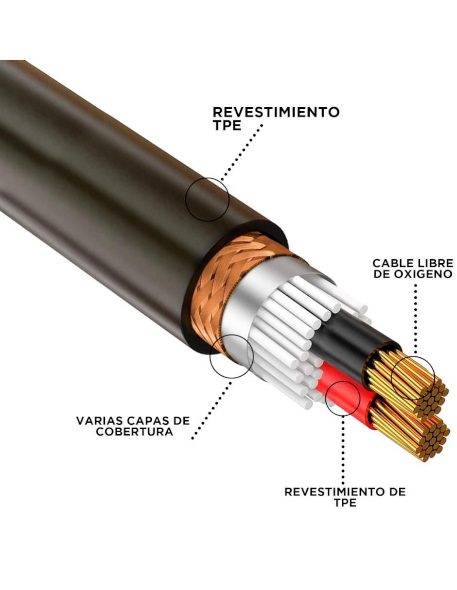 Cable auxiliar 6.35 mm Steelpro a tipo auxiliar 6.35 mm de 10 m