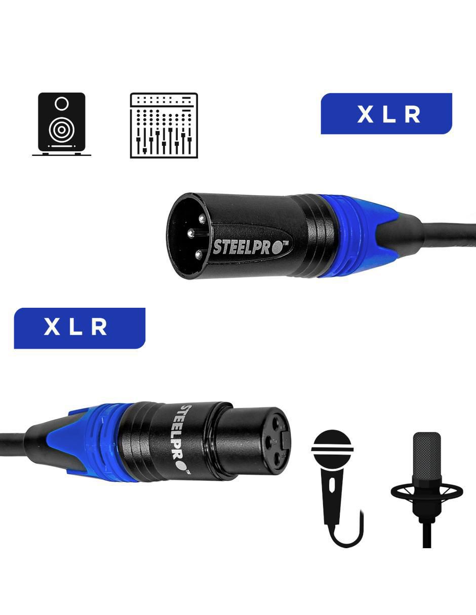 Cable XLR a tipo XLR de 15 m