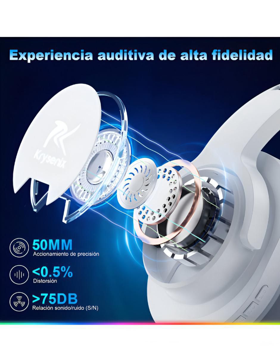 Audífonos Over-Ear 7907 inalámbricos con cancelacion de ruido 4
