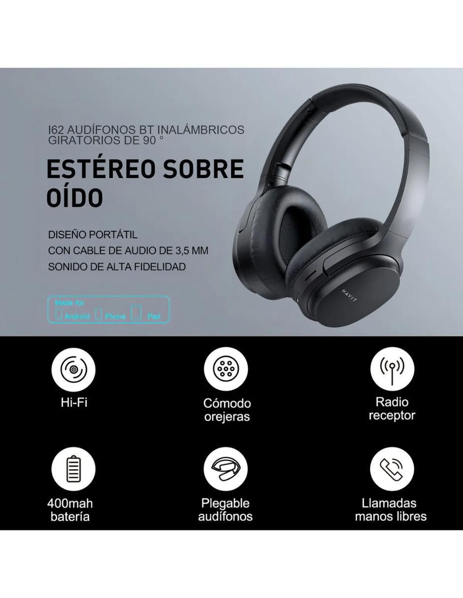 Audífonos Over-Ear I62 inalámbricos 3