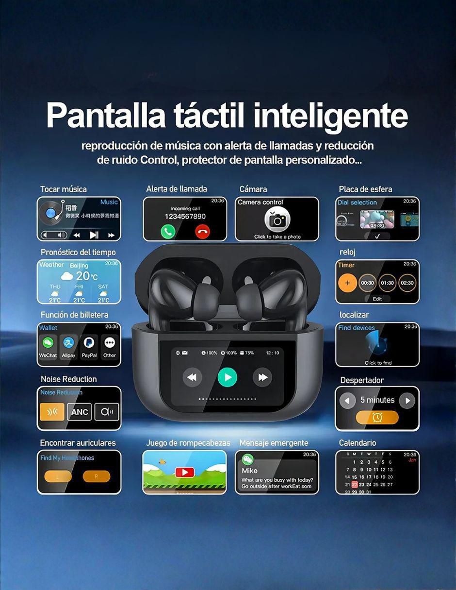 Audífonos In-Ear Future Pod inalámbricos con cancelacion de ruido 6