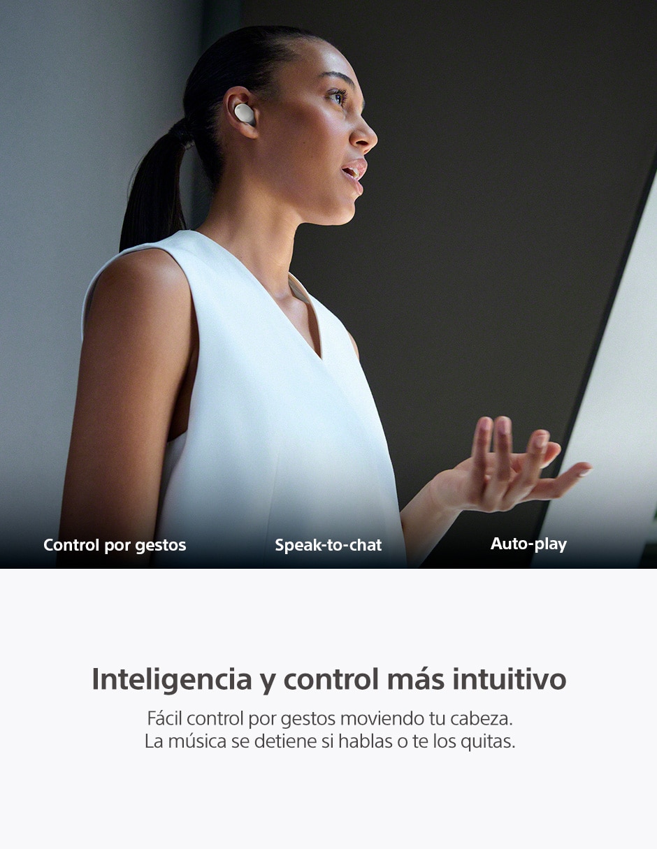 AUDÍFONOS TRUE WIRELESS SONY, PLATEADO6