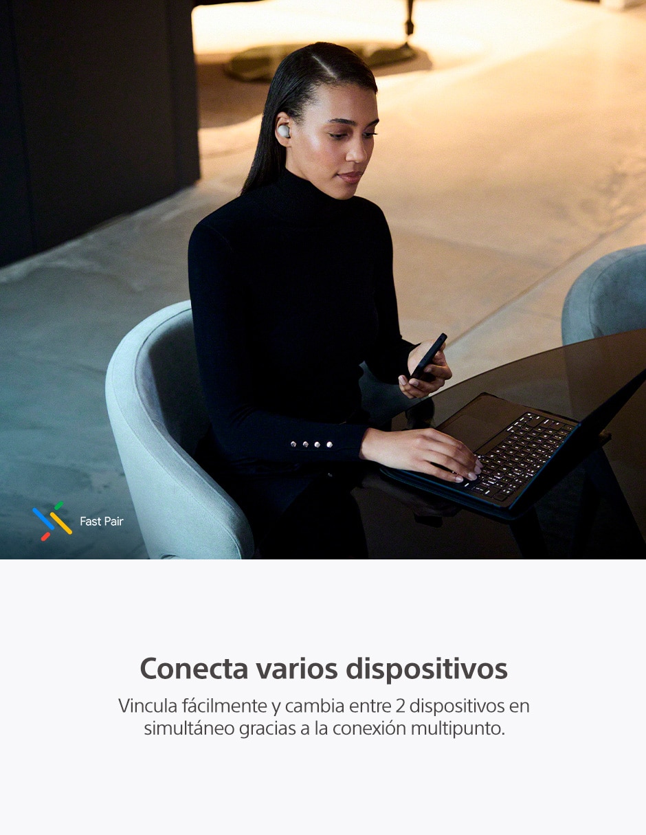 AUDÍFONOS TRUE WIRELESS SONY, PLATEADO6