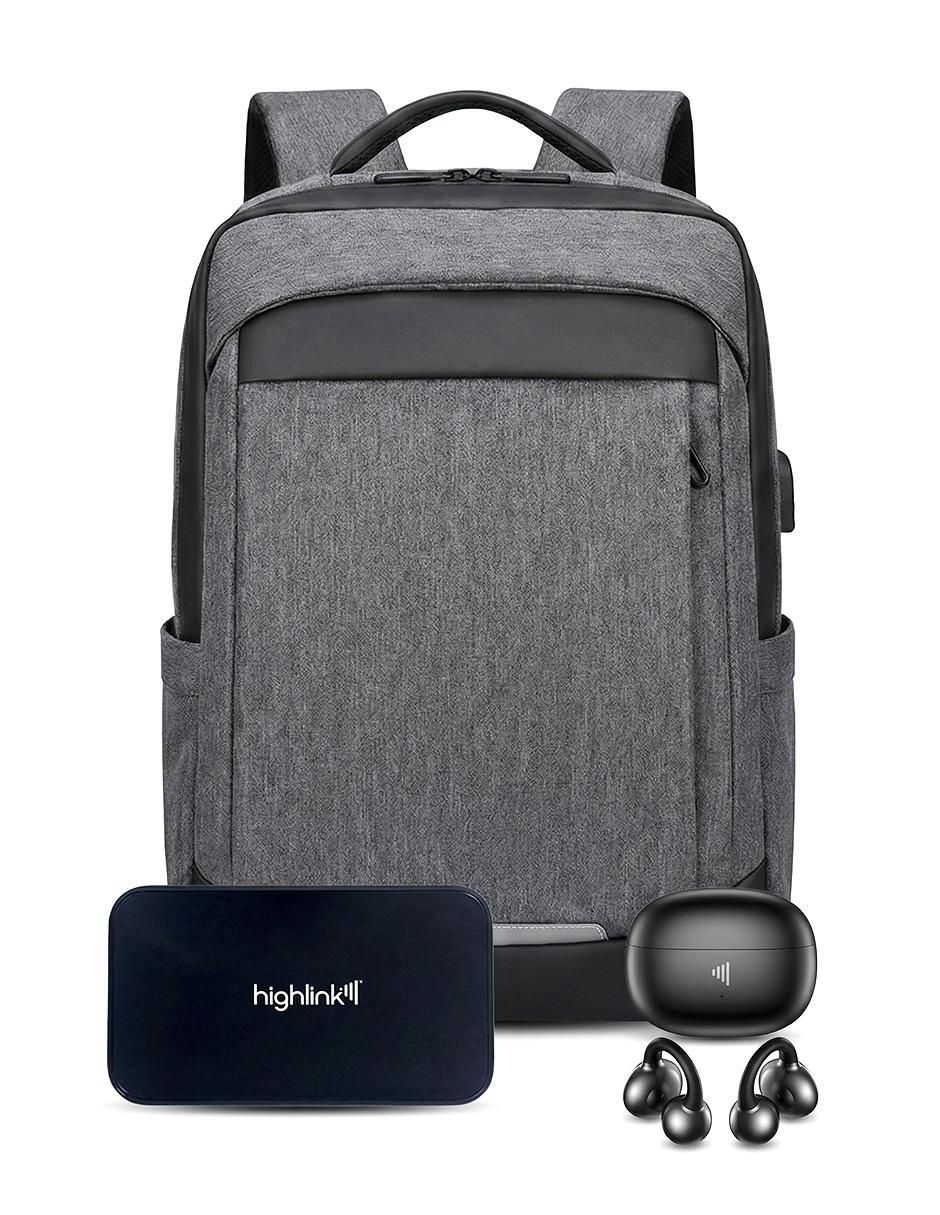 Set de audífonos Ultrafree, Backpack y Powerbank inalámbricos con