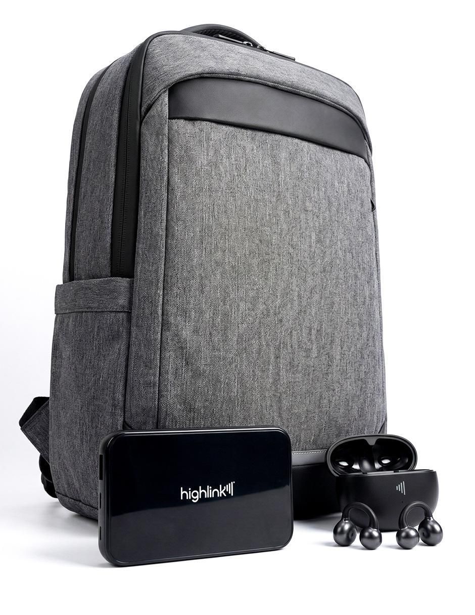 Set de audífonos Ultrafree, Backpack y Powerbank inalámbricos con