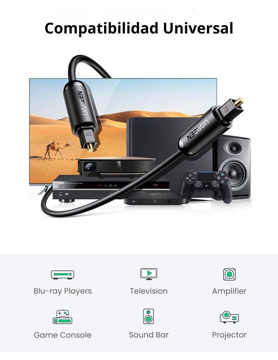 Cable óptico Ugreen a tipo óptico de 3 m