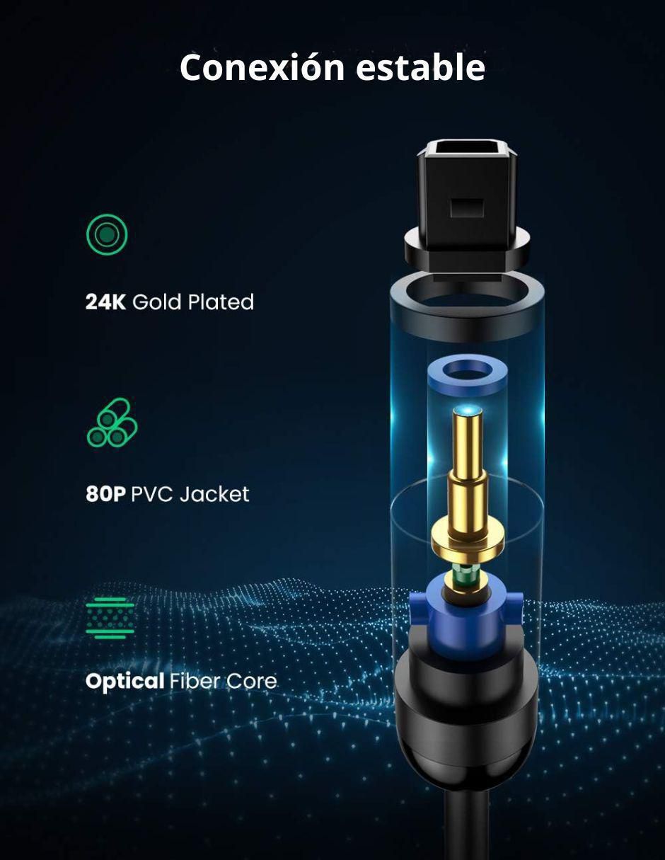 Cable óptico Ugreen a tipo óptico de 3 m