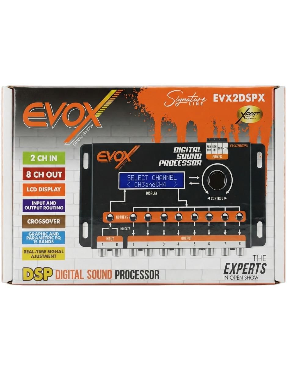Preamplificador EVX2DSPX de 6 V 8