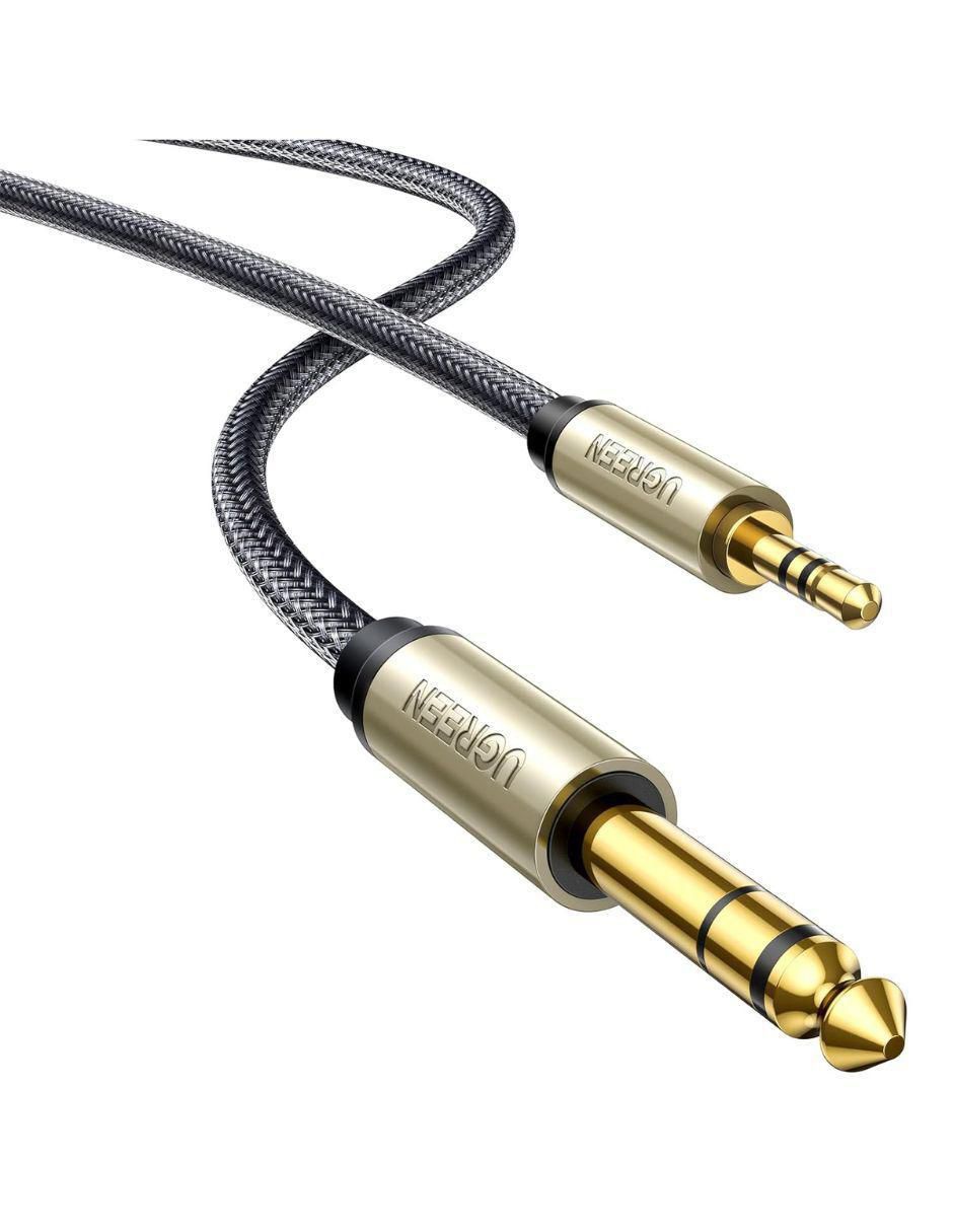 Cable auxiliar 3.5 mm a tipo auxiliar 6.35 mm de 1 m 1