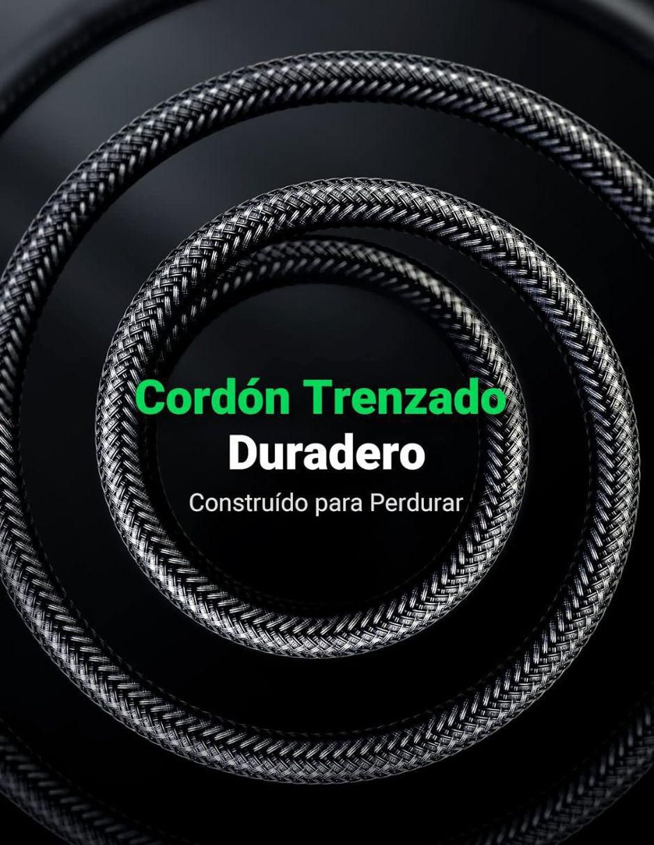 Cable auxiliar 3.5 mm a tipo auxiliar 6.35 mm de 1 m