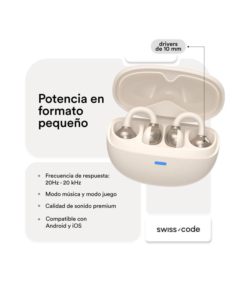 Audífonos on-ear Swiss Code Nua Clip inalámbricos