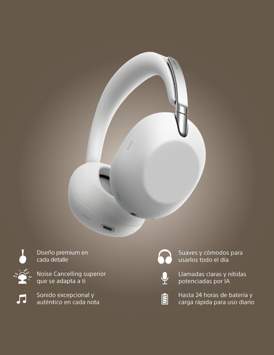 Audifonos WH-1000XX alámbricos e inalámbricos con cancelacíon de ruido 4