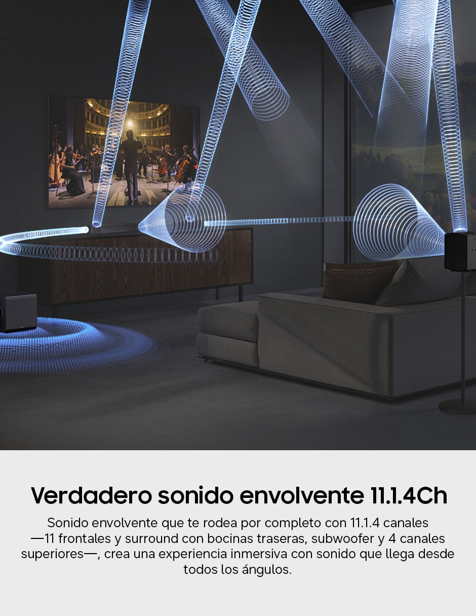 Barra de sonido samsung hw-q990h/zx con subwoofer